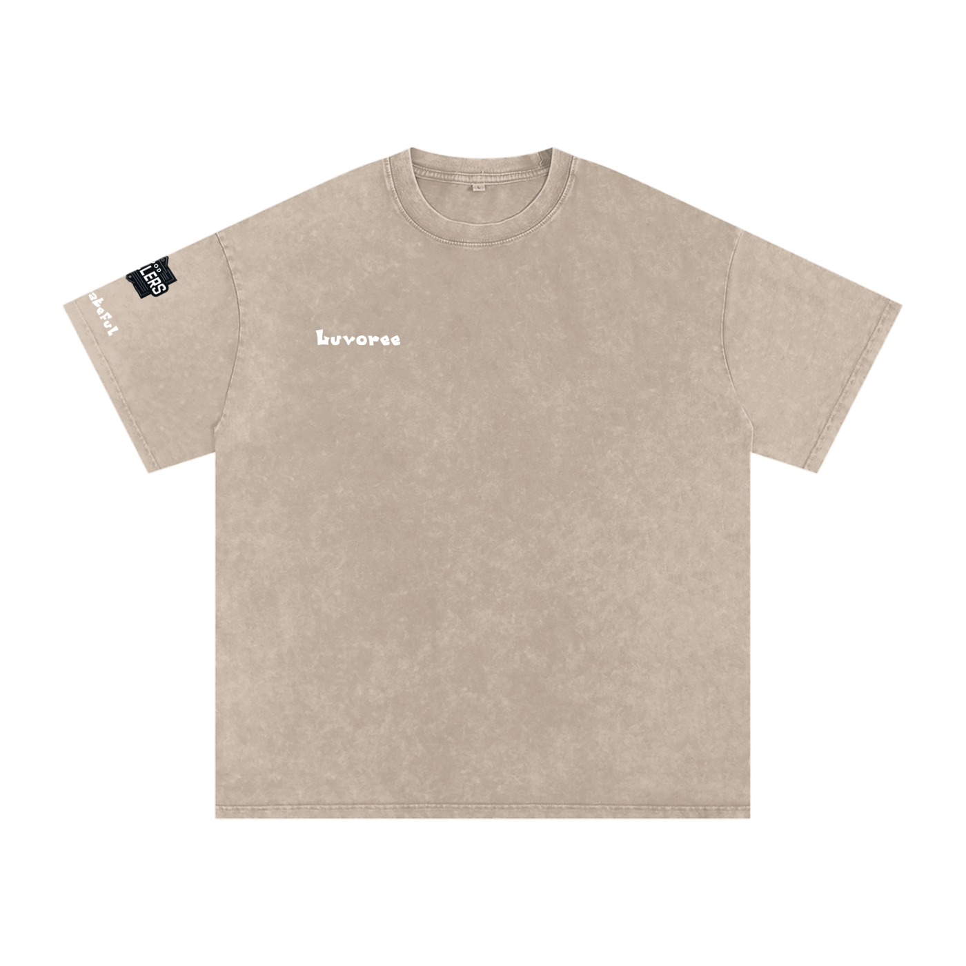 Snow Washed Oversized Cotton T-Shirt